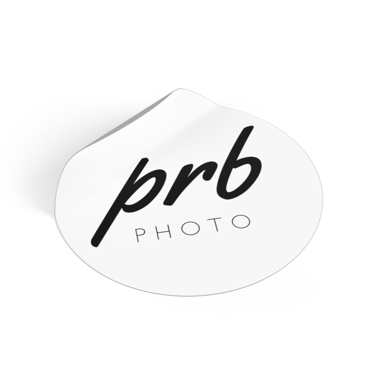 PRBPHOTO - ROUND BLACK STICKER