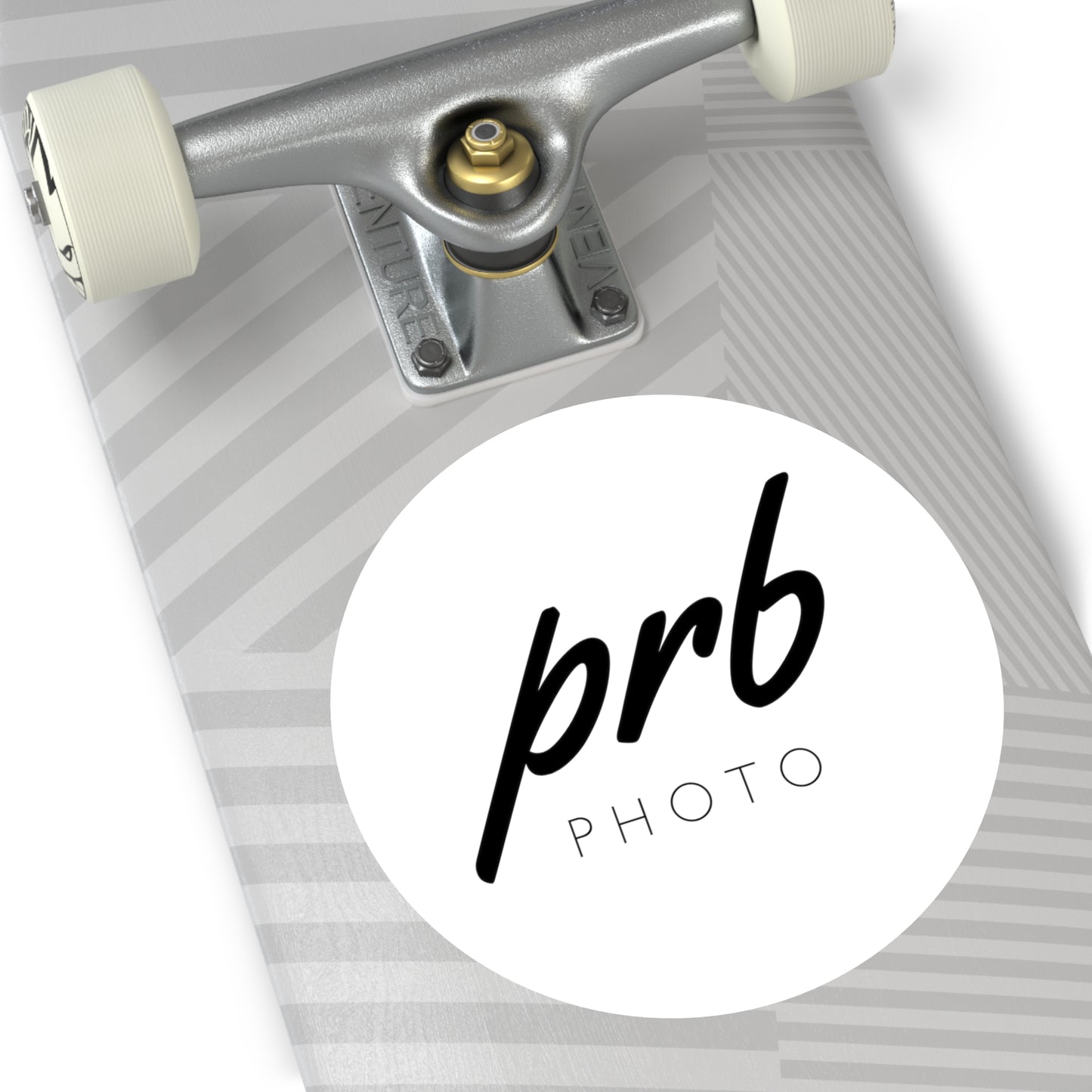 PRBPHOTO - ROUND BLACK STICKER