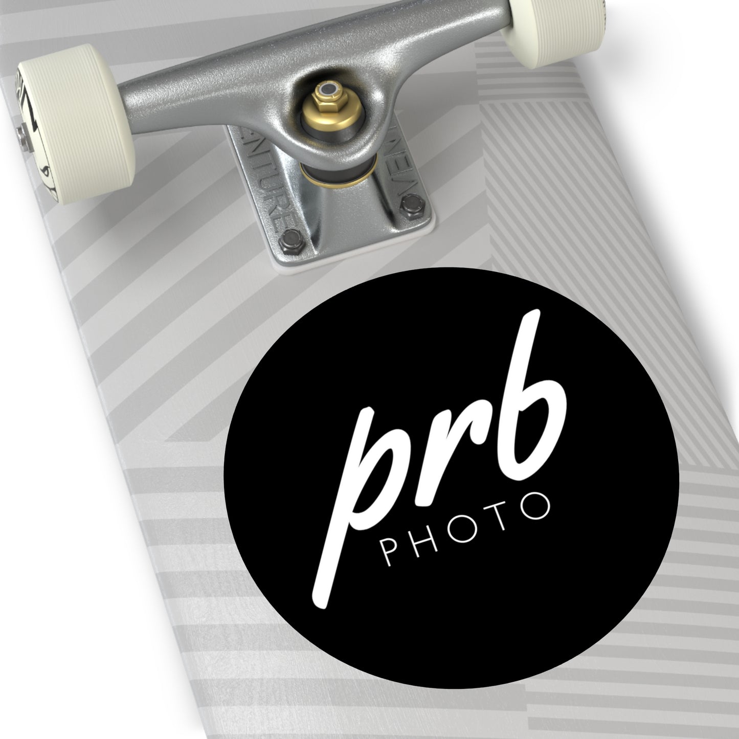 PRBPHOTO - ROUND BLACK STICKER