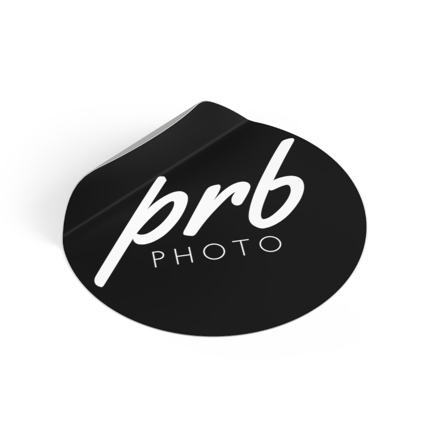 PRBPHOTO - ROUND BLACK STICKER