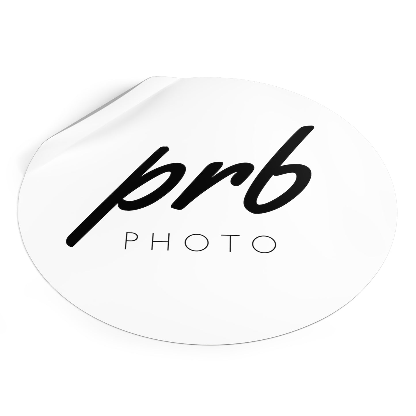 PRBPHOTO - ROUND BLACK STICKER