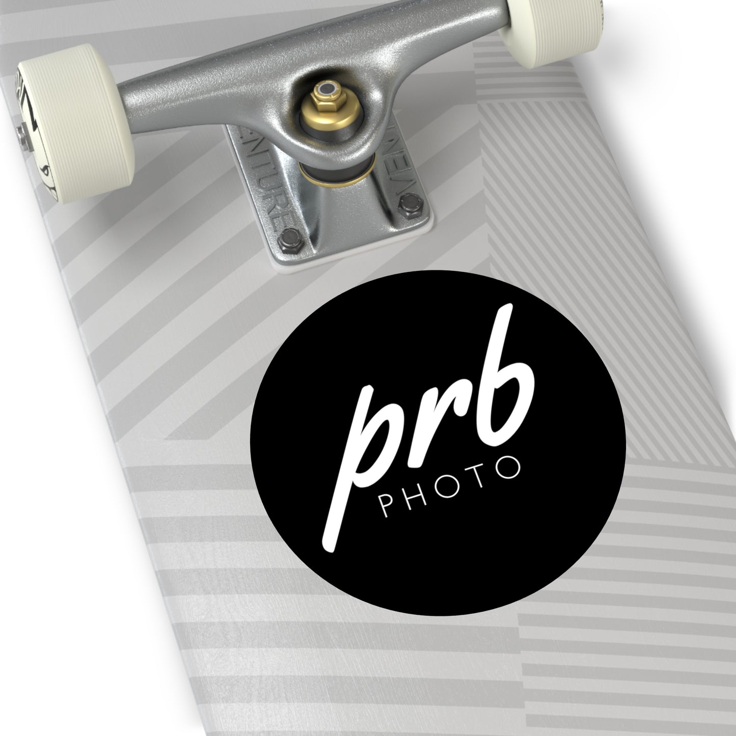 PRBPHOTO - ROUND BLACK STICKER