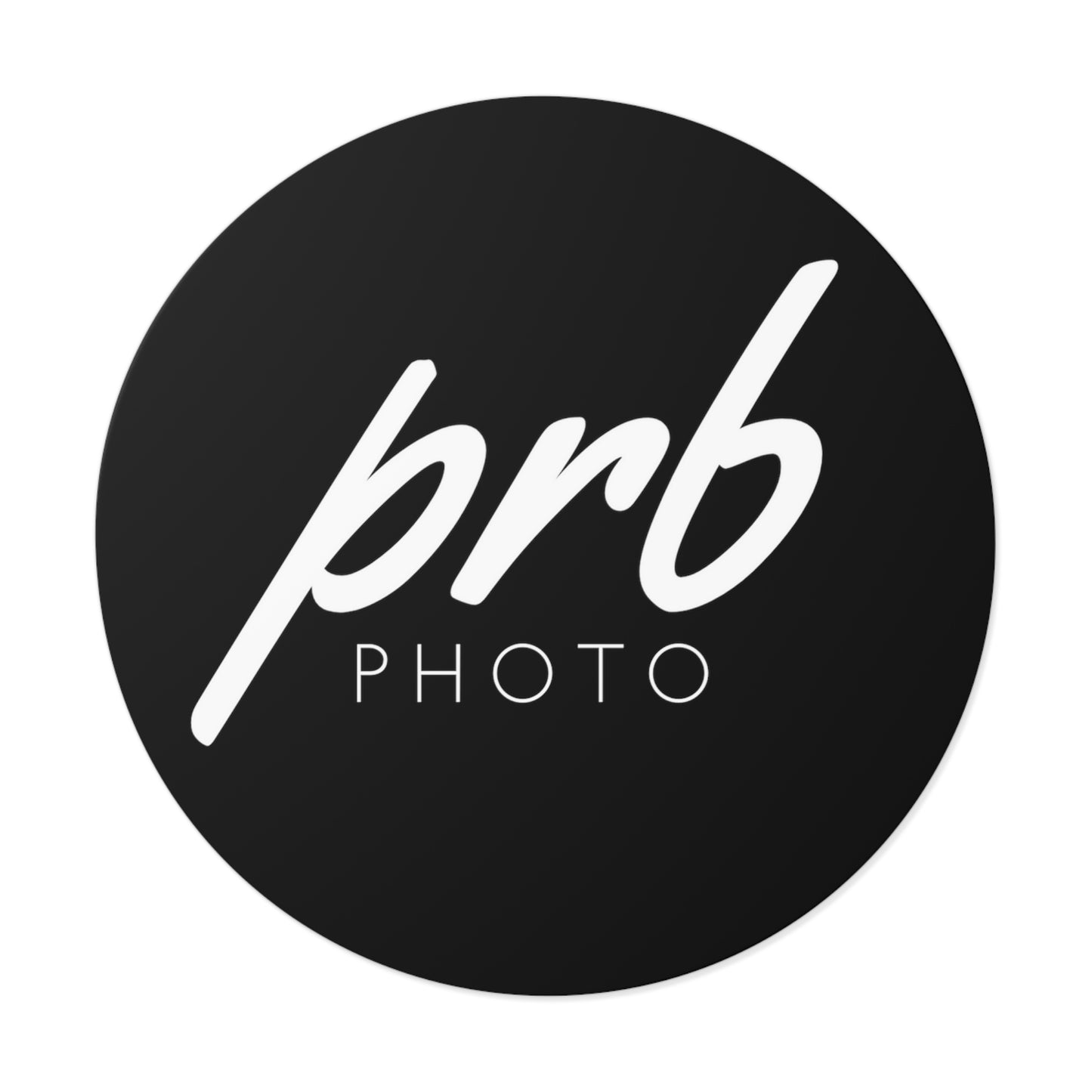 PRBPHOTO - ROUND BLACK STICKER