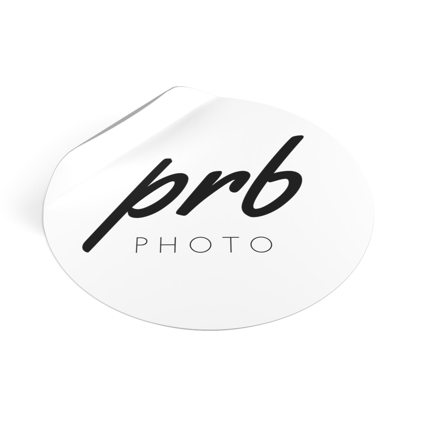 PRBPHOTO - ROUND BLACK STICKER