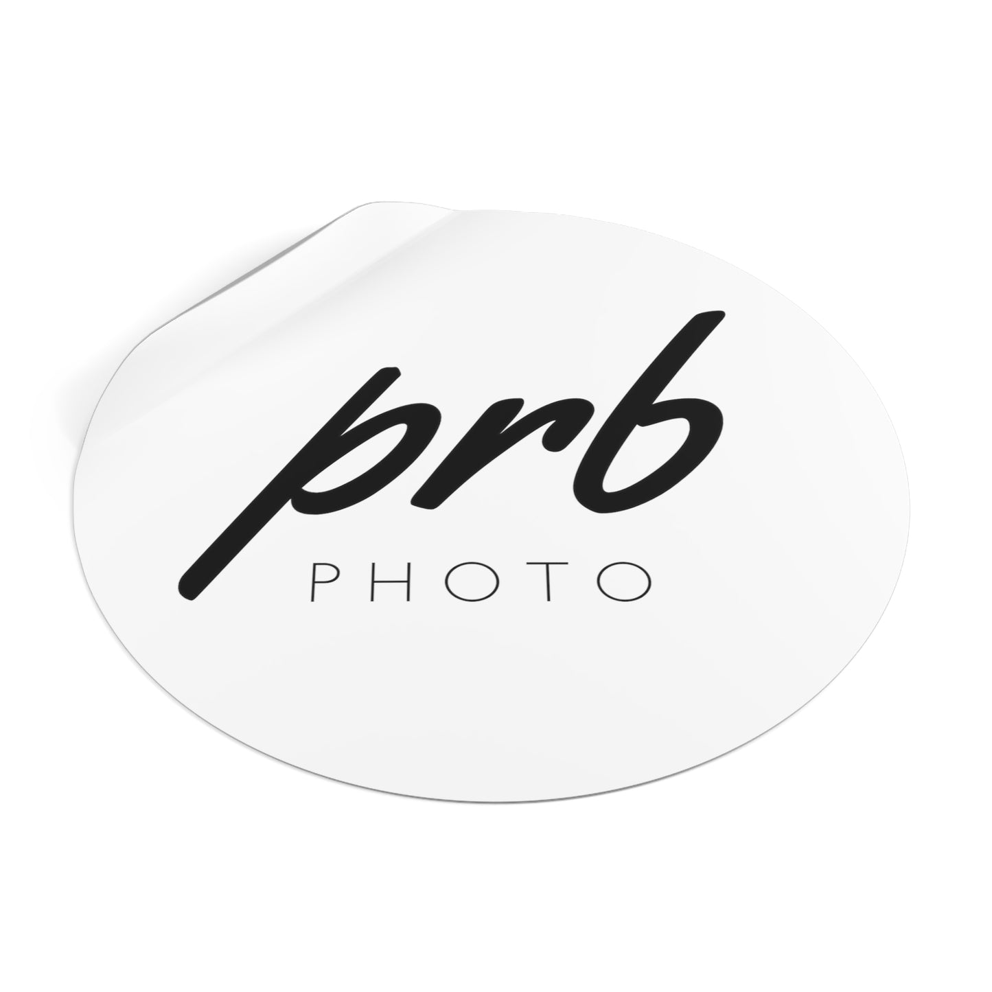 PRBPHOTO - ROUND BLACK STICKER