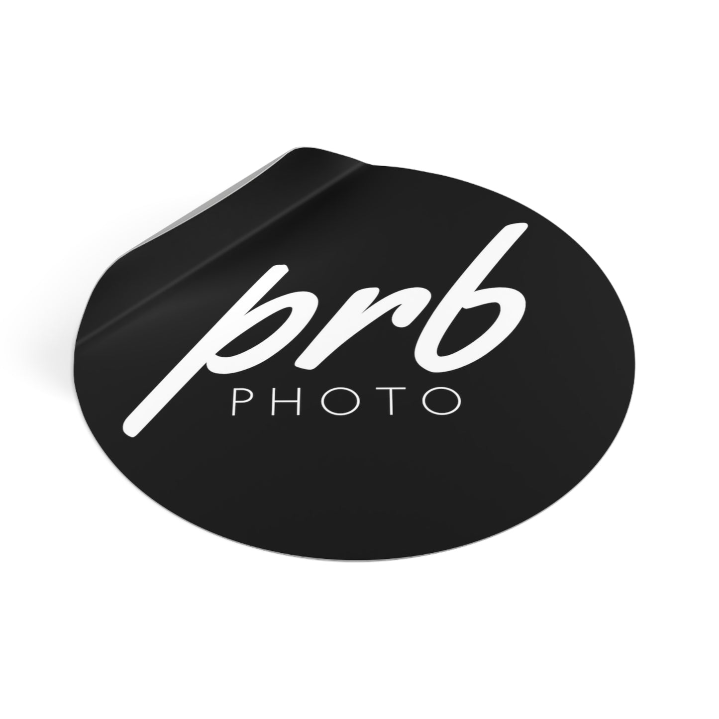 PRBPHOTO - ROUND BLACK STICKER