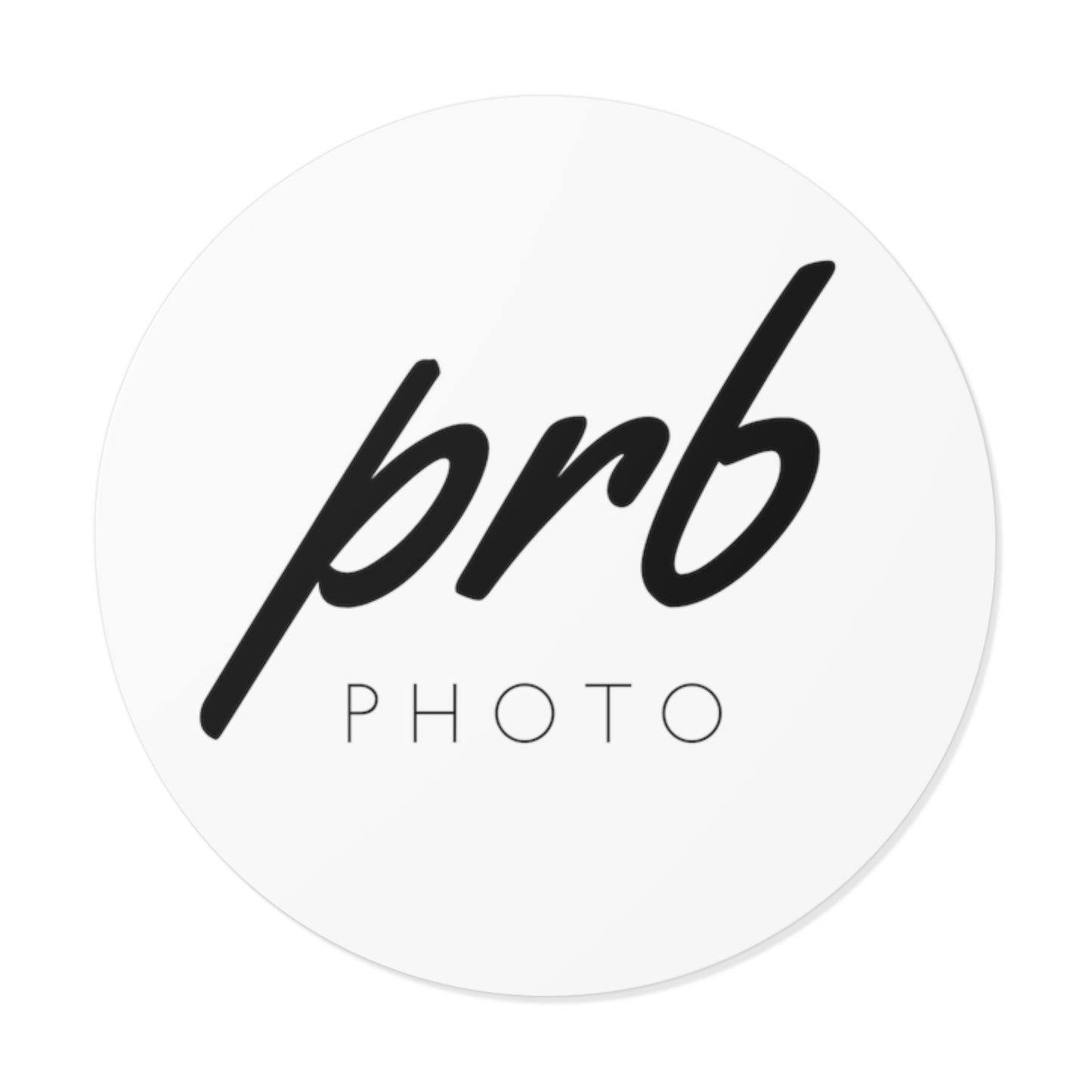 PRBPHOTO - ROUND BLACK STICKER