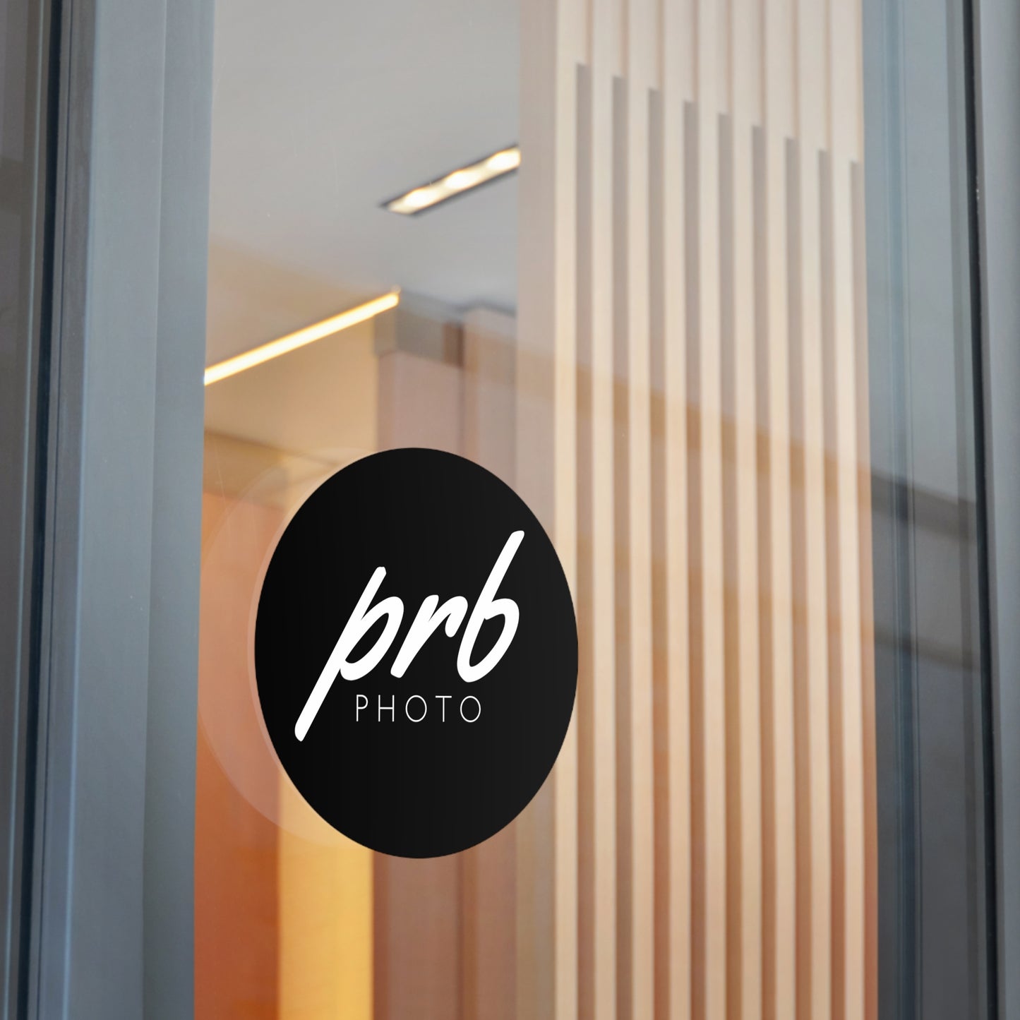 PRBPHOTO - ROUND BLACK STICKER