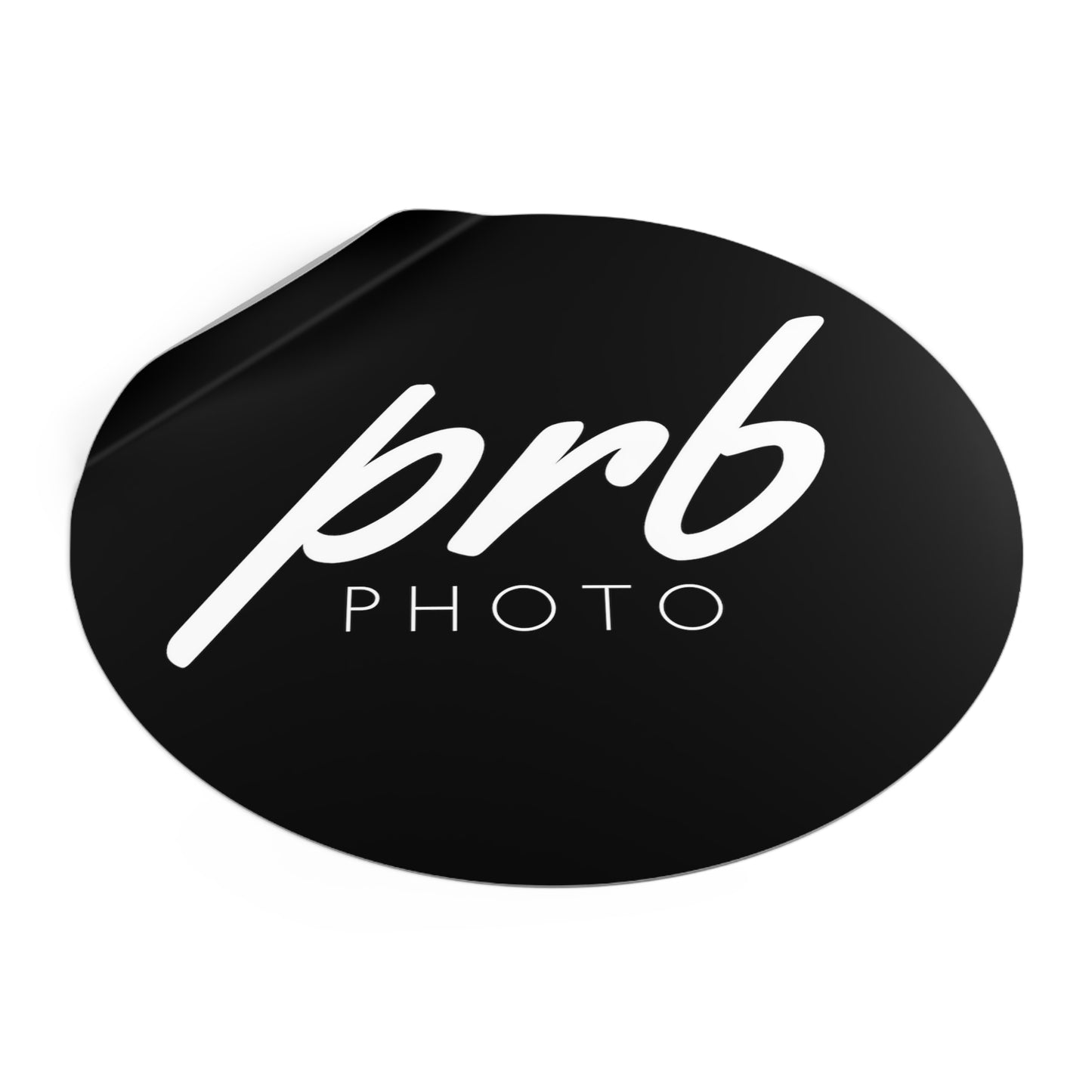 PRBPHOTO - ROUND BLACK STICKER