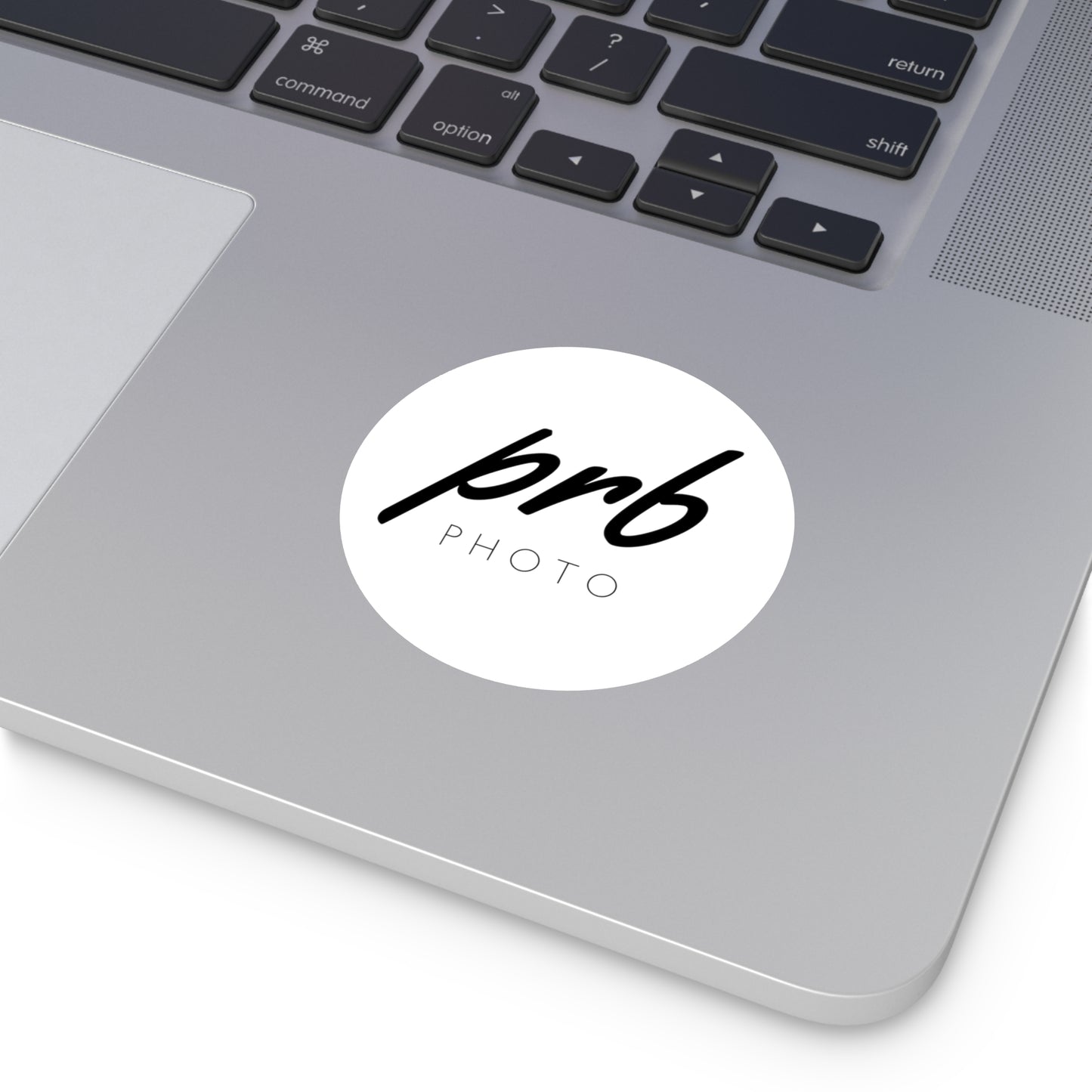 PRBPHOTO - ROUND BLACK STICKER