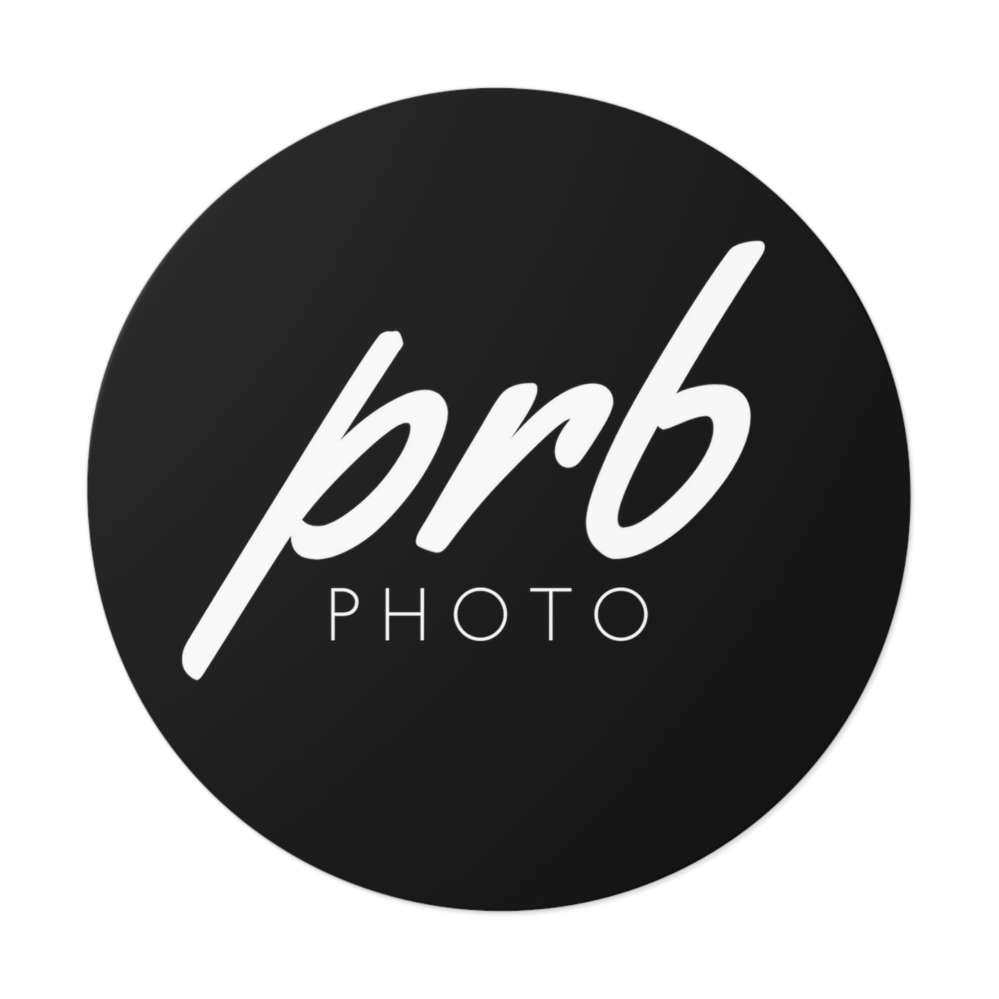 PRBPHOTO - ROUND BLACK STICKER