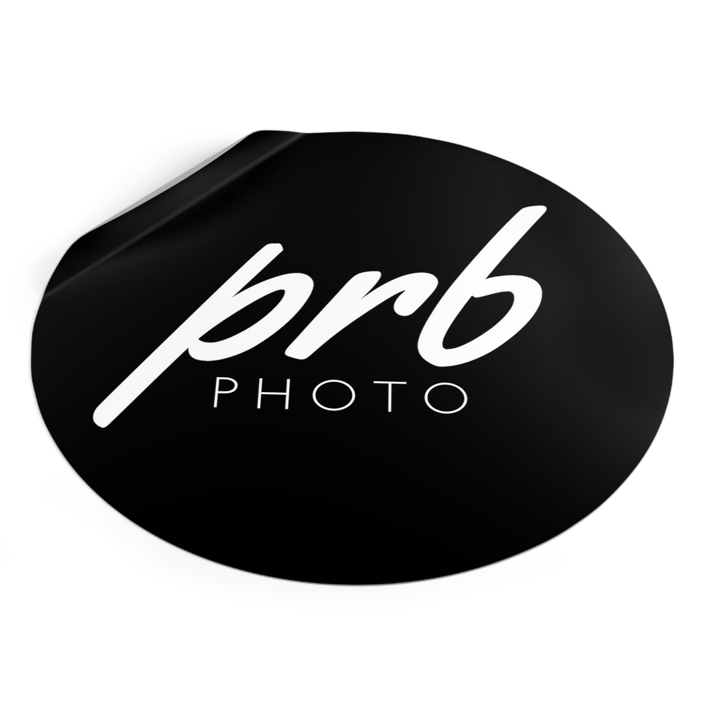 PRBPHOTO - ROUND BLACK STICKER