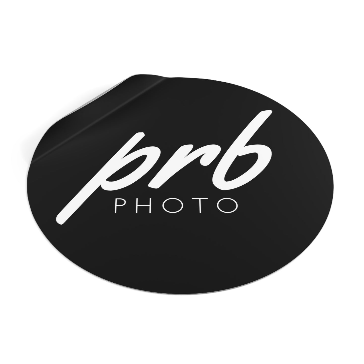 PRBPHOTO - ROUND BLACK STICKER