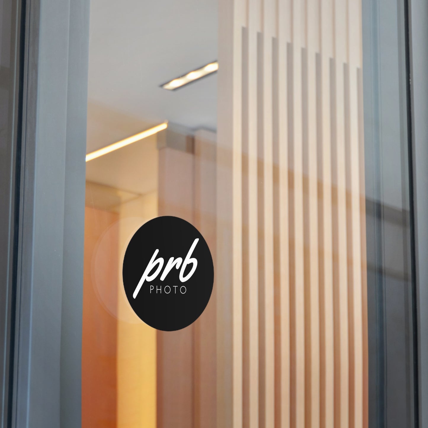 PRBPHOTO - ROUND BLACK STICKER